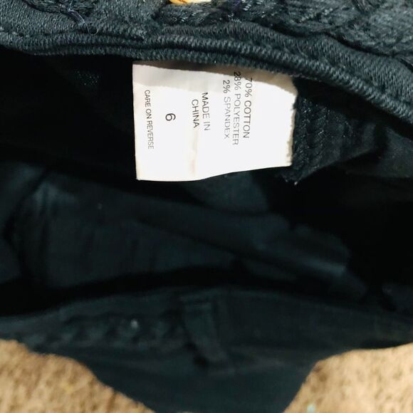 New York & Company Women's Shorts Denim Size‎ 6 Stretch Black 31 X 3.5 in - Picture 9 of 10